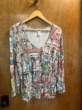Chico Travelers City Scene Top sze 1 (M)